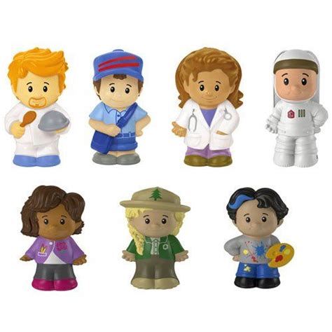 Fisher-Price Little People Gift Set of 7 - Teacher, Doctor, Chef, Artist, Park Ranger, Mail Man ...