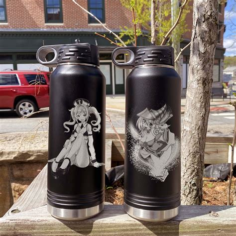 Laser Engraved Custom Anime Water Bottle - Etsy