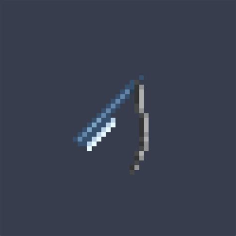 shaving knife in pixel art style 22990810 Vector Art at Vecteezy