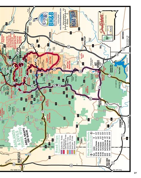 South Dakota Tourism Drive Map