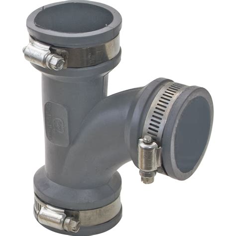 Eastman 86154 Flexible Tee Pipe Coupling, 4 inch - Walmart.com