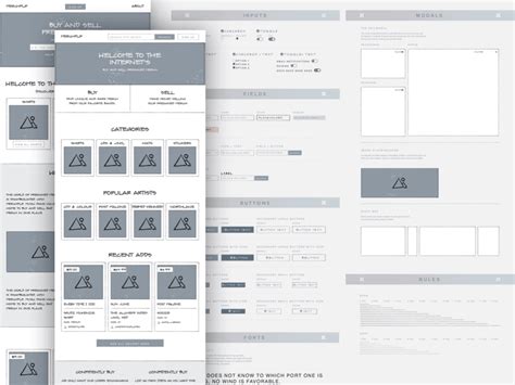 Low Fidelity Wireframing System - Free Sketch Resource | Sketch Elements