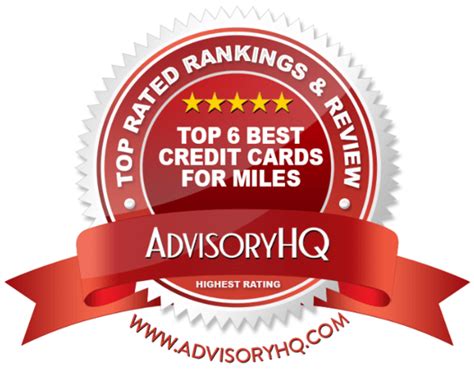 Top 6 Best Credit Cards for Miles | 2017 Ranking | Best Miles Credit Card Reviews – AdvisoryHQ