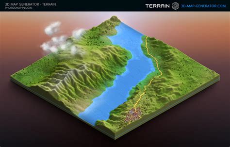 3D Map Generator - Terrain - Example Map by templay-team on DeviantArt