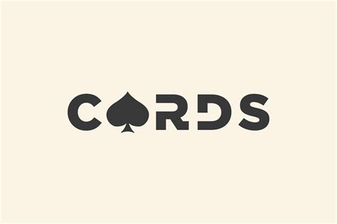 Poker Card Logo Design Template