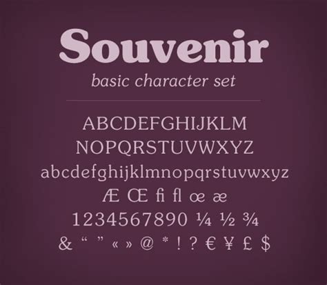 Souvenir Font - fontforlife.com