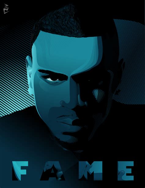 F A M E: Chris Brown Vector by renerz on DeviantArt