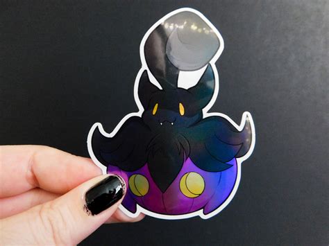 Shiny Pumpkaboo Pokemon Holographic Sticker - Etsy