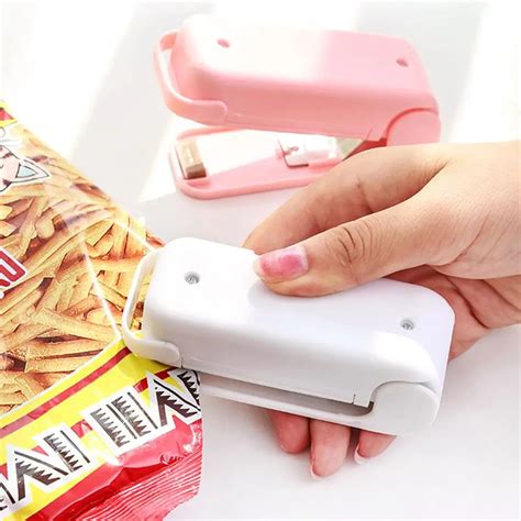 Portable Mini Sealing Machine Multifunction Food Packaging Machine Snack Hand Travel Home Bag ...