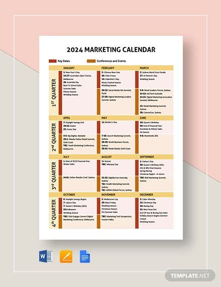 Marketing Calendar - 37+ Examples, Format, Tips, Pdf