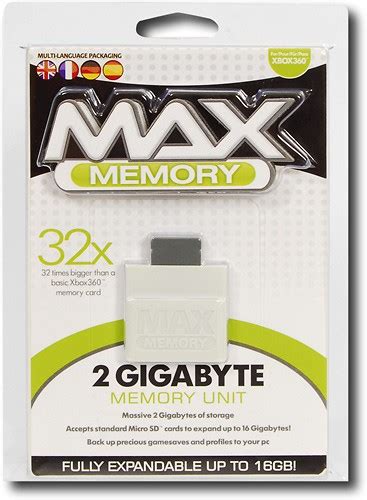 Best Buy: Datel Max Memory 2GB Memory Card for Xbox 360 DUS0155