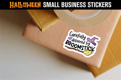 Small Business Stickers Bundle, Halloween Stickers, Halloween Thank You Stickers - So Fontsy