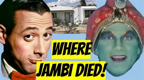 Death of Jambi from Pee Wee Herman Playhouse? His Palm Springs Home! - YouTube