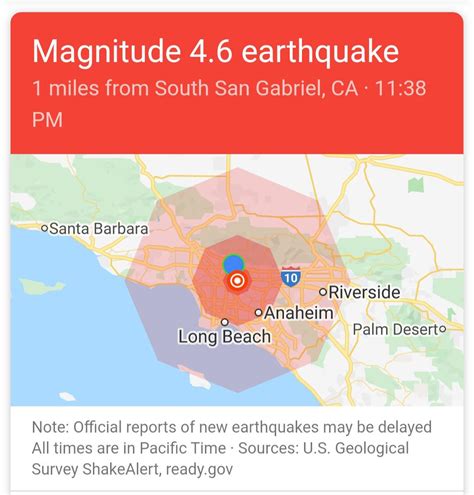 4.6 earthquake : r/pasadena