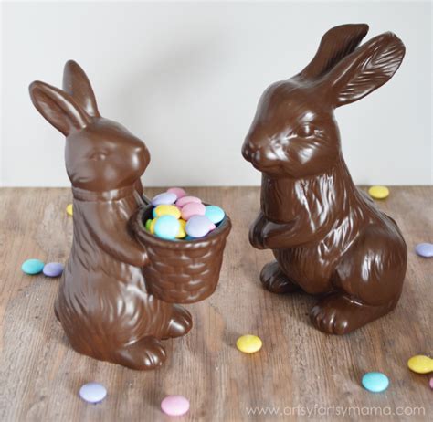 Faux Chocolate Easter Bunny | artsy-fartsy mama