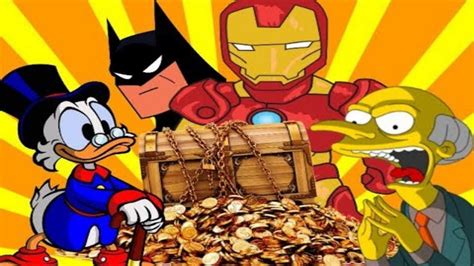 Richest Cartoon Characters Who Are Living The Dream - YouTube