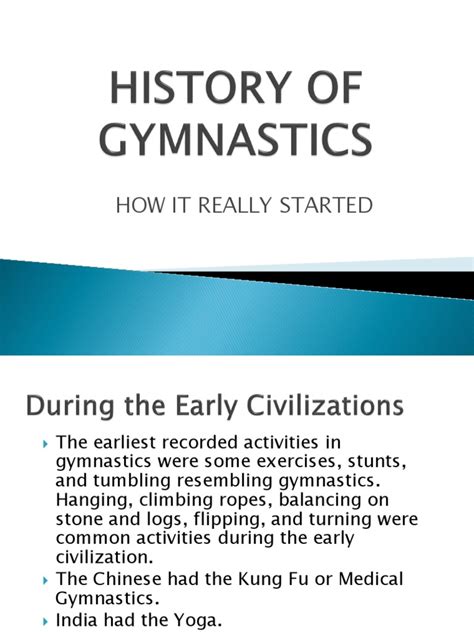 History of Gymnastics | PDF