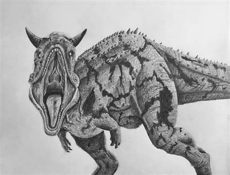 How To Draw A Carnotaurus Step By Step : The carnotaurus had a shorter ...