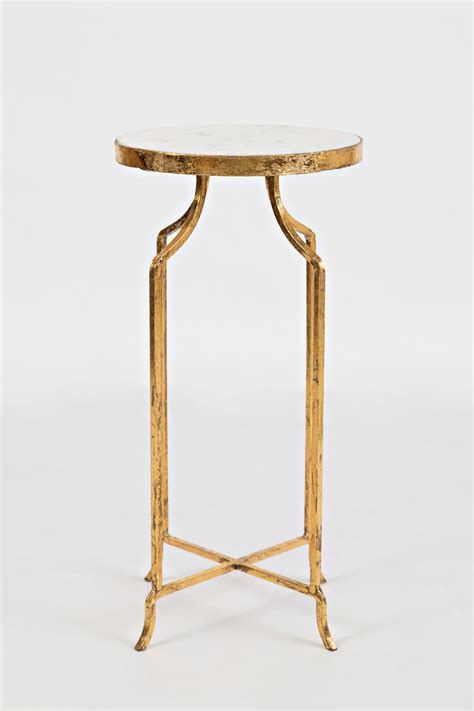 Round Accent Table in Gold Finish - Walmart.com - Walmart.com