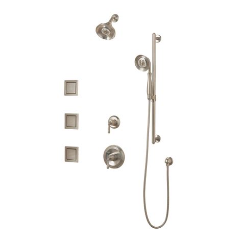 KOHLER Devonshire Vibrant Brushed Nickel 2-Handle Bathtub and Shower ...