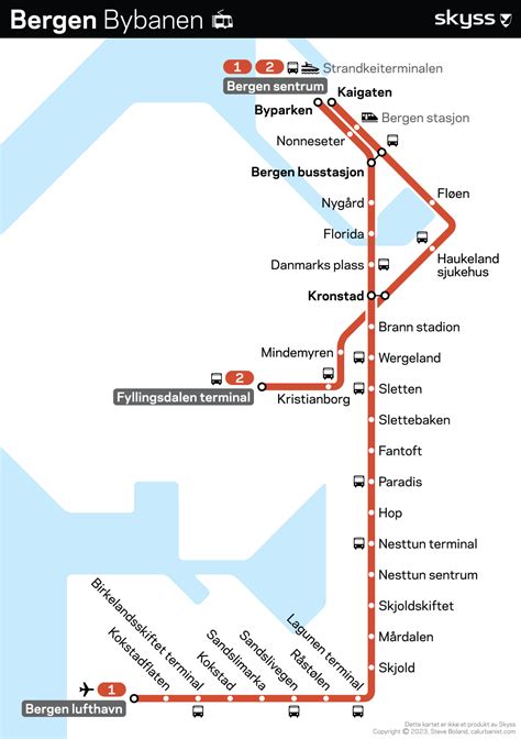 Bergen, Norway Light Rail – Transit Maps by CalUrbanist