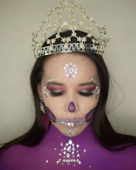 CATRINA GLAM... Halloween Face Makeup, Glam, Crown Jewelry, Fashion ...