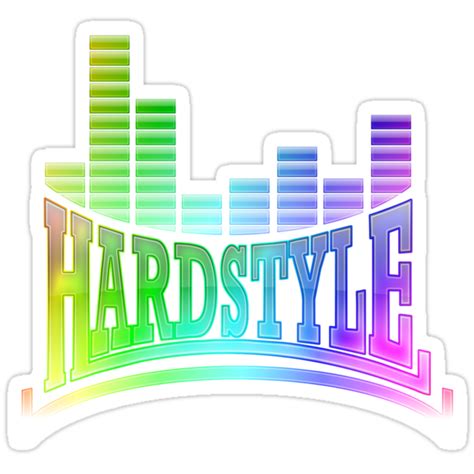 "Hardstyle T-Shirt - Rainbow" Stickers by Coreper | Redbubble