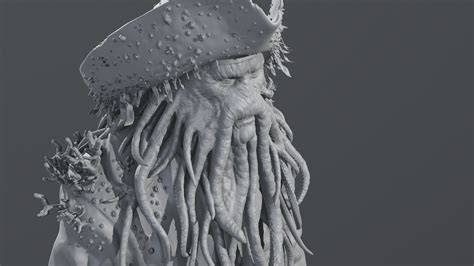 ArtStation - Bill Nighy - Davy Jones - Pirates of the Caribbean | Resources