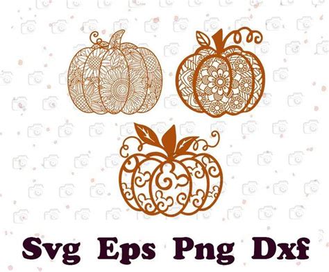 Swirly Pumpkin Mandala Svg, Pumpkin Svg, Halloween Pumpkin Svg, Layered ...