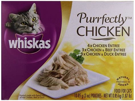 Mars Pet Care Mars Whiskas Purrfect Chicken Variety 4-10/3 oz Cans, 1 ...