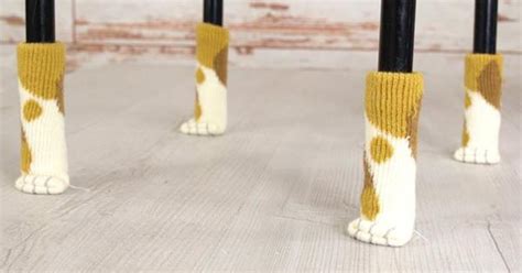 Cute Cat Paw Chair Socks Designed To Protect The Floor