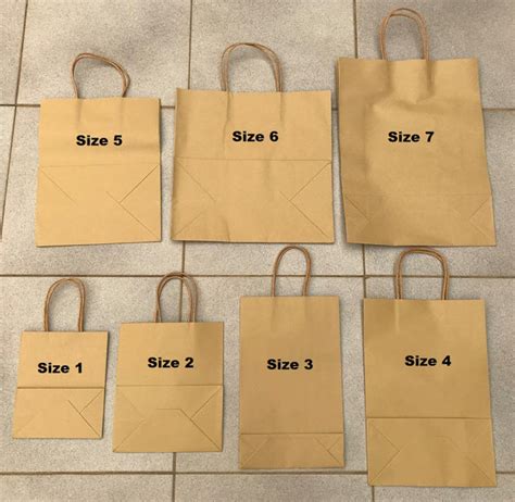 25-200 BULK BROWN KRAFT CRAFT PAPER GIFT CARRY BAGS Paper HANDLES 7 si – enjoyebuy