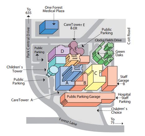 Campus Medical City Dallas Map