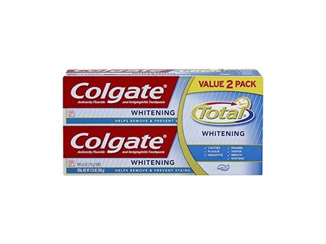 Colgate Total + Whitening Toothpaste Ingredients and Reviews