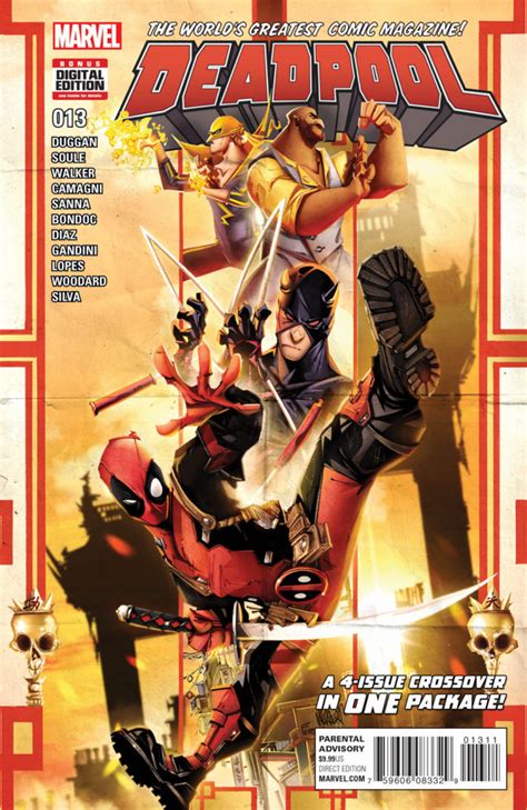 A Four-Part Crossover in One Issue – Your First Look at DEADPOOL #13 ...