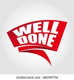 Well Done Banner Stock Vector (Royalty Free) 685399756 | Shutterstock