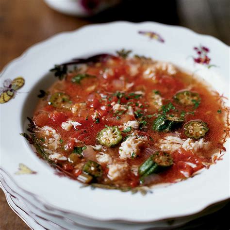 Gumbo-Style Crab Soup with Okra and Tomatoes Recipe - Robert Stehling