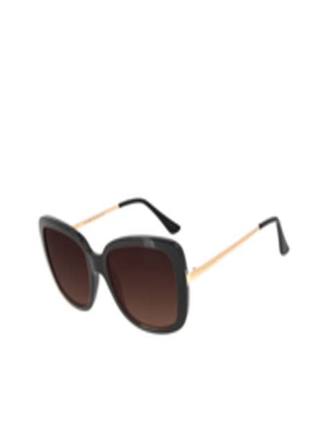 Buy Chilli Beans Women Bronze Lens & Black Square Sunglasses With UV ...