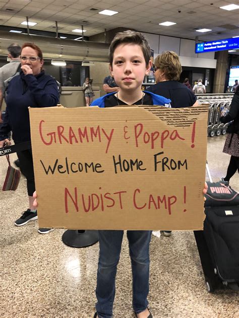 Was picking up a friend at the airport when we saw this great welcome back sign! : r/funny