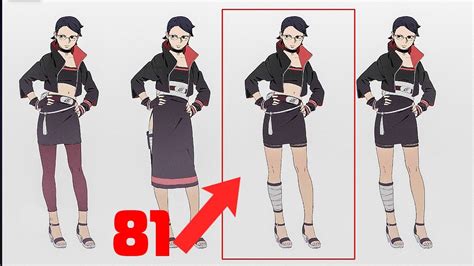 THE COMPLETE DESIGN OF SARADA UCHIHA IN BORUTO: TWO BLUE VORTEX OR BORUTO CHAPTER 81 - YouTube