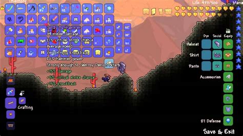 Terraria 1 2 Crimson key mold (Molde de llave Crimson) - YouTube