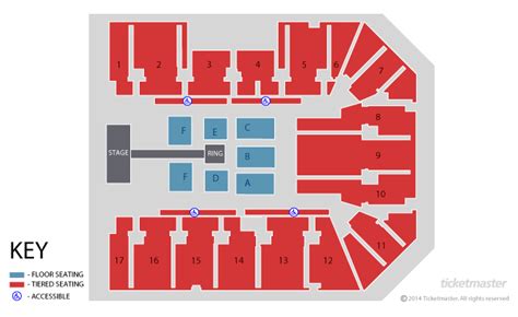 WWE Live Seating Plan - Genting Arena