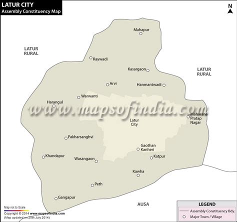 Latur City Assembly (Vidhan Sabha) Election Result 2024 and Constituency Map