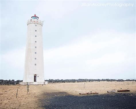 Reykjavik Lighthouse Grotta Island Iceland Photography - Etsy