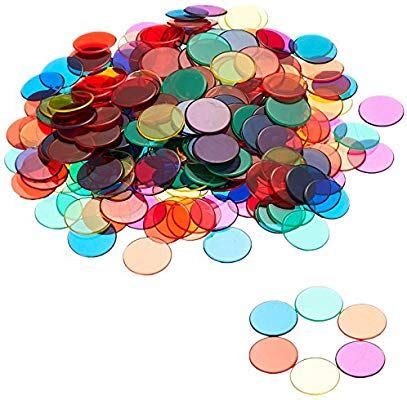 Learning Resources Transparent Color Counting Chips - 250 Pieces, Ages 5+ Math Counters for Kids ...