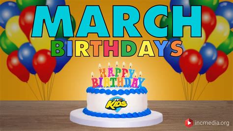 March Birthdays - YouTube