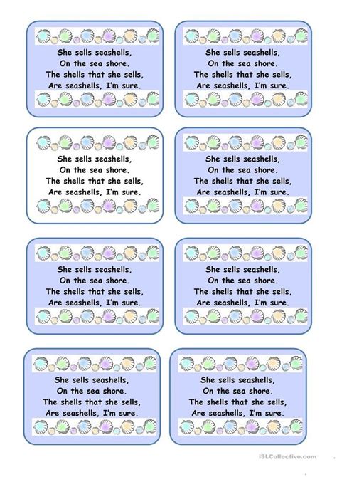 Tongue Twisters worksheet - Free ESL printable worksheets made by teachers | Tongue twisters ...