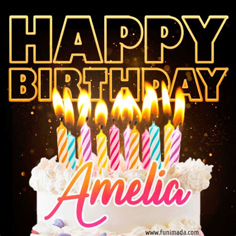 Happy Birthday Amelia GIFs - Download on Funimada.com