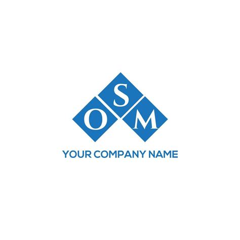 OSM letter logo design on white background. OSM creative initials ...