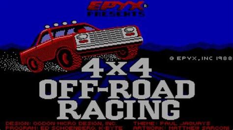 4x4 Offroad racing gameplay (PC Game, 1988) - YouTube